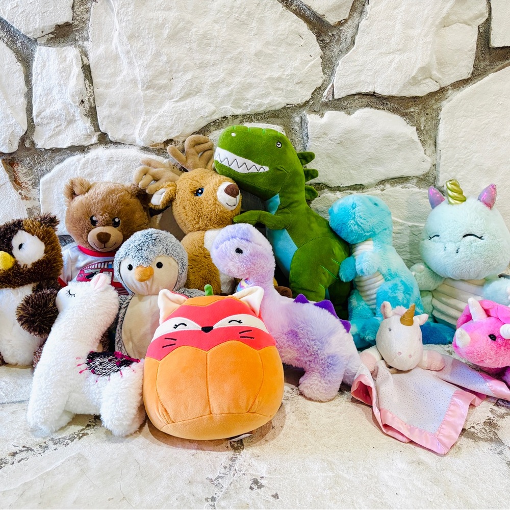 Plush Toy Bundle - Colorful Mixed Stuffed Animals